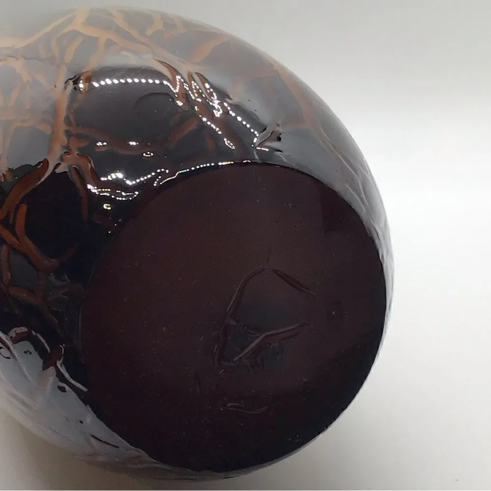 Mikasa Lava Look Art Glass Vase